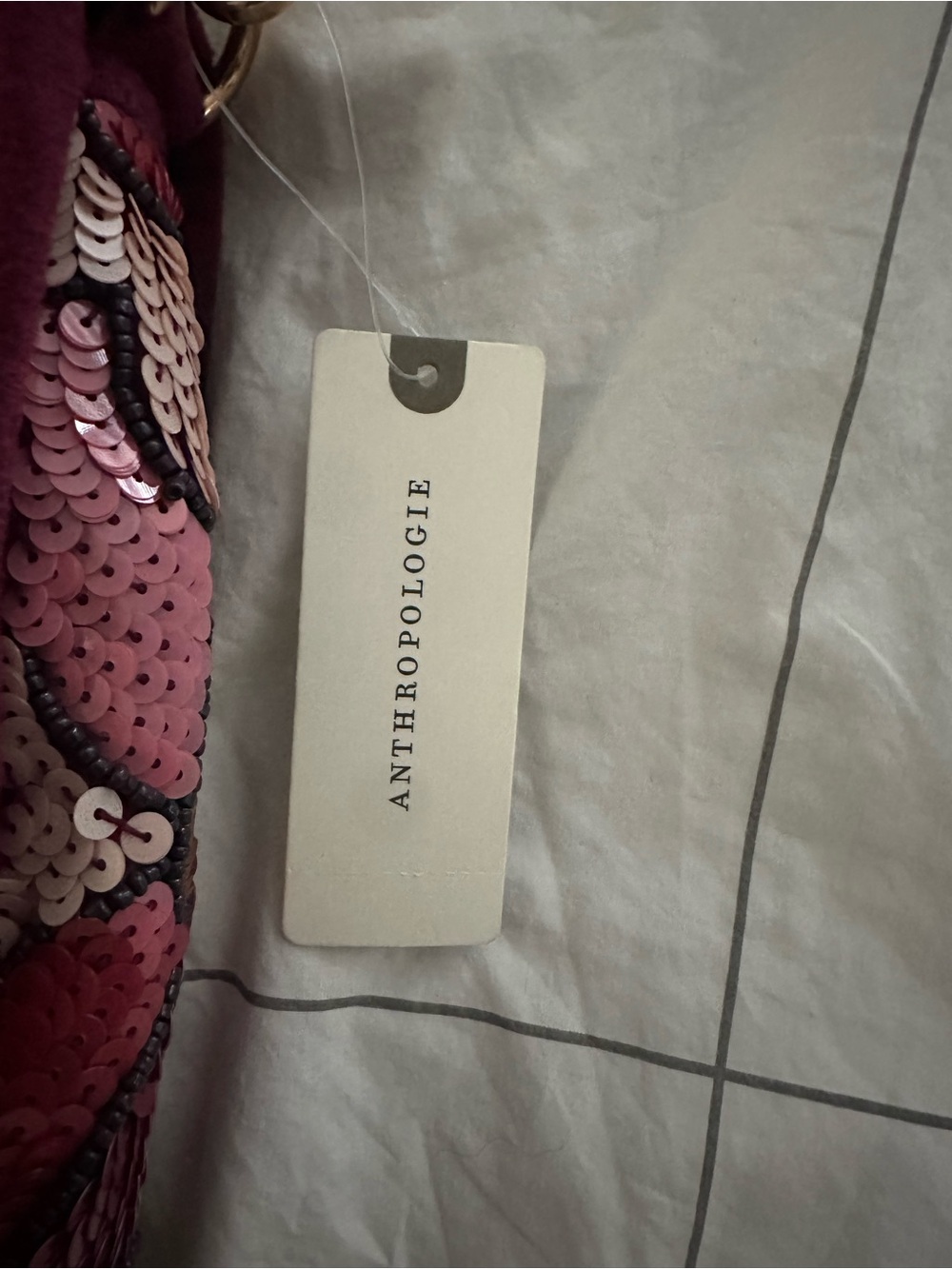 NWT Maeve Audra Embellished Shoulder Bag Pink Floral - Picture 6 of 7